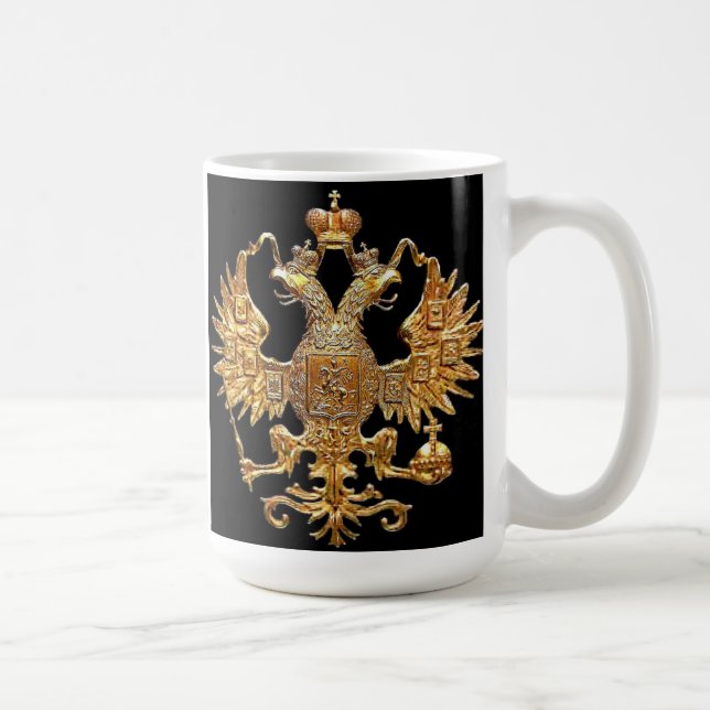 Tasse russe impériale OFFICIELLE de crête de (Droite)