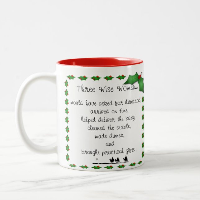 Tasse sage de vacances de trois femmes (Gauche)