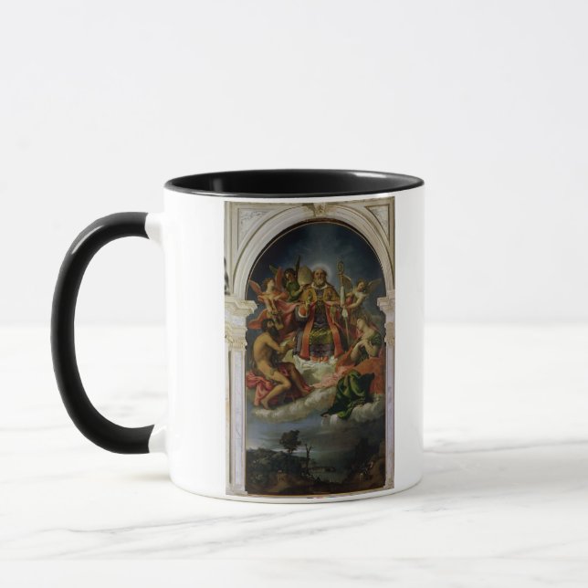 Tasse Saint-Nicolas dans la gloire avec des saints (Gauche)