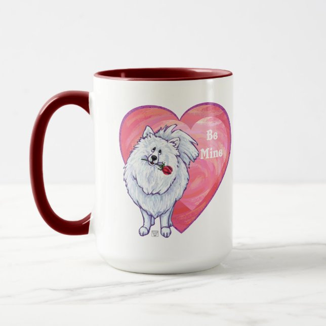 Tasse Saint Valentin Poméranie Blanche (Gauche)
