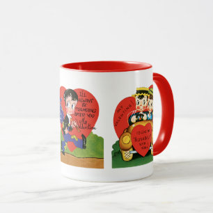 Tasse Saint-Valentin Rétro Mignon, Kitsch des Années 50