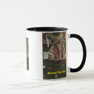 Tasse salle de billard abstrait