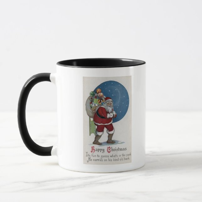 Tasse Salutation de NoëlCadeaux du Père Noël (Gauche)