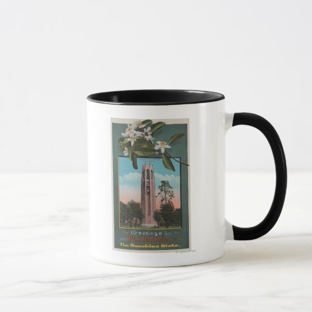 Tasse Salutations de Floride & Photo du chant (Droite)