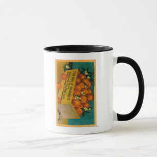 Tasse Salutations de la Californie, boîte d'OrangesState