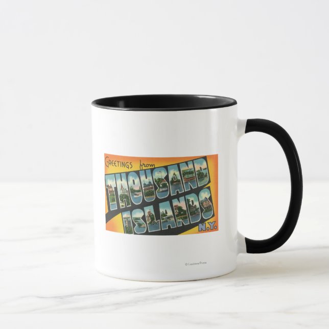 Tasse Salutations de Mille Îles, New York (Droite)