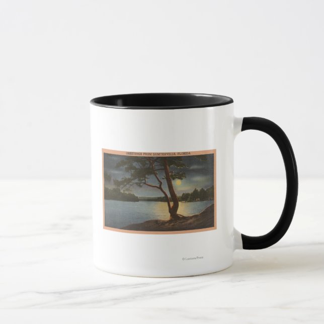 Tasse Salutations de Sumterville, Floride - Lune (Droite)