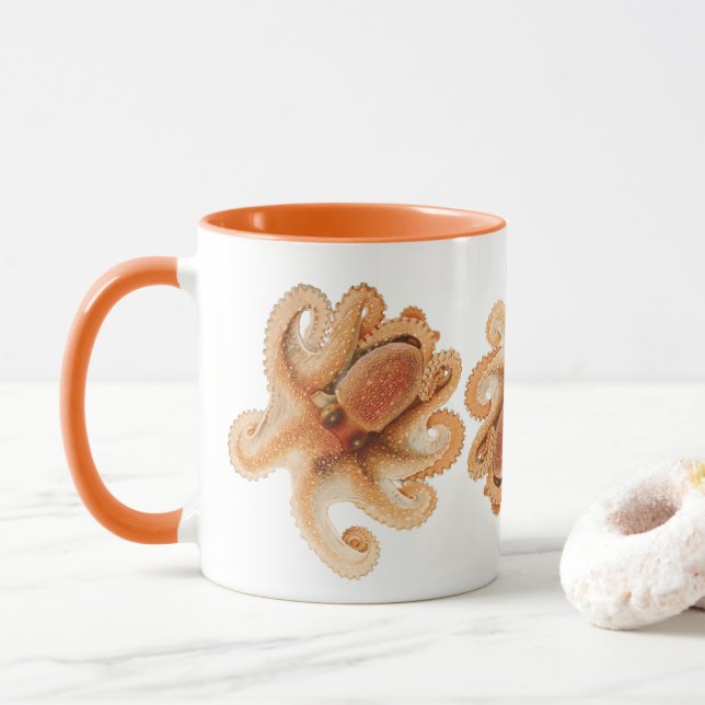 Tasse Salutii vintage, Animaux aquatiques marins (Avec donut)