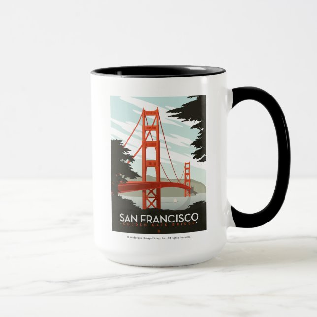 Tasse San Francisco, CA - Golden Gate Bridge (Droite)
