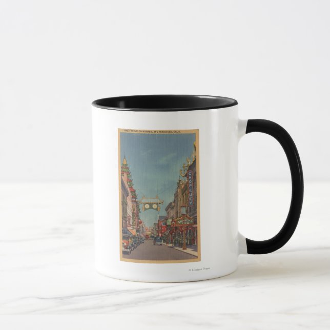 Tasse San Francisco, SCÈNE DE LA TÊTE DE Chinatown (Droite)