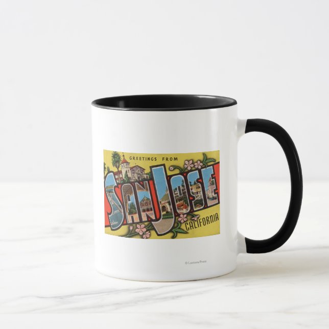Tasse San Jose, CalifornieScènes de grandes lettres (Droite)