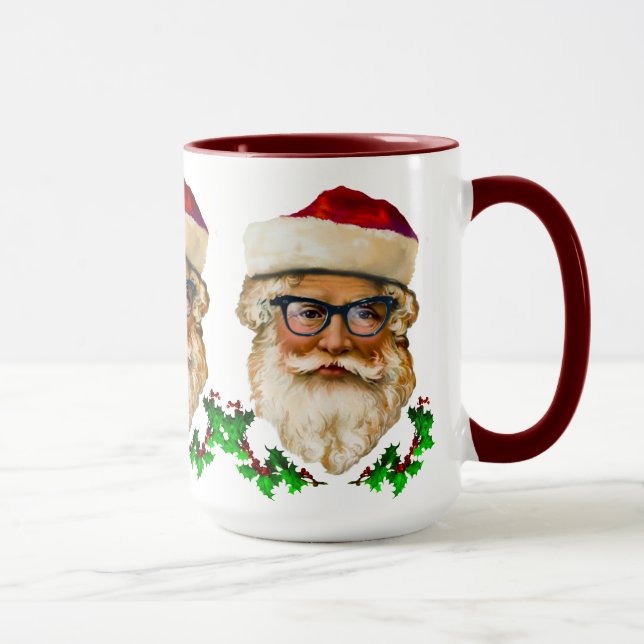 Tasse Santa Claus & Holly Noël Conception (Droite)