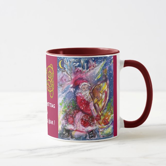 Tasse SANTA CLAUS JOUER LA CHEVAUCHE DANS LES noeuds cel (Droite)