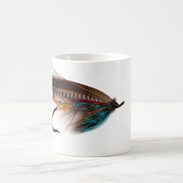 Tasse saumonée Brown ardente de mouche (Centre)