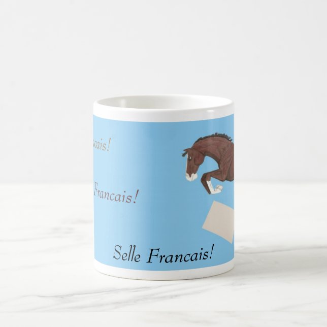 Tasse sautante de cheval de Selle Francais (Centre)