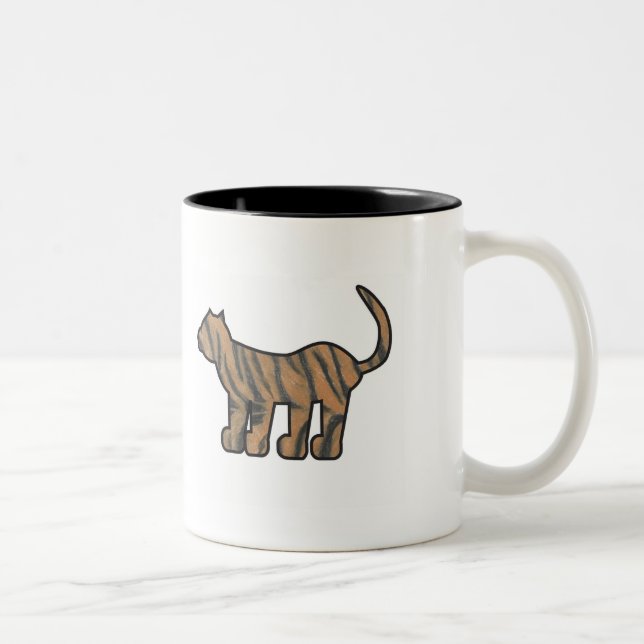 Tasse sauvage de tigre de chose (Droit)