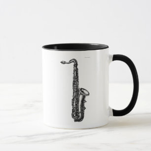Tasse Saxophone de tenor