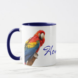 Tasse Scarlet Macaw Honduras Céramique Musique