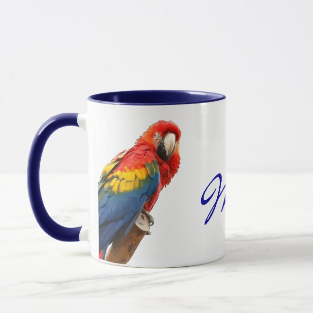 Tasse Scarlet Macaw Mexique Céramique Musique (Gauche)