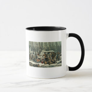 Tasse Scène américaine de forêt - érable sucrant, 18