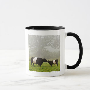 Tasse Scène brumeuse de la vache ceinturée à Galloway