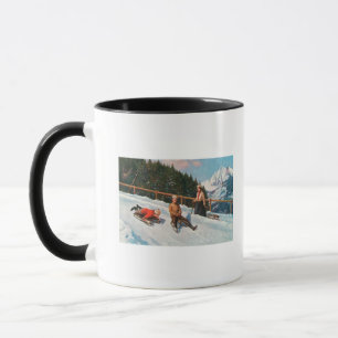 Tasse Scène De Dormir Toboggan