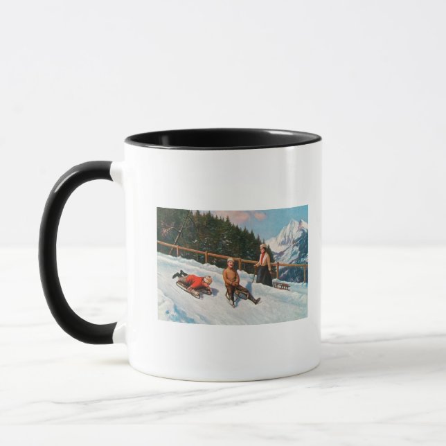 Tasse Scène De Dormir Toboggan (Gauche)