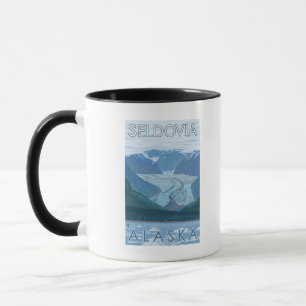 Tasse Scène de glacier - Seldovia, Alaska