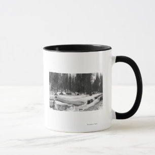 Tasse Scène de neige de parc national de séquoia dans 