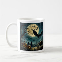 Tasse Scène de Nuit d'Halloween