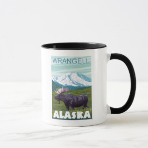 Tasse Scène d'orignaux - Wrangell, Alaska
