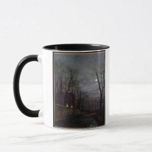 Tasse Scène éclairée par la lune de rue, 1882 (huile