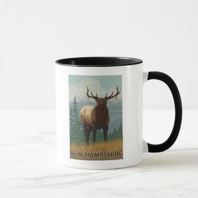 Tasse Scène New HampshireElk (Droite)