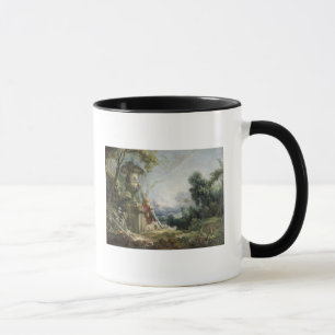 Tasse Scène pastorale, ou jeune berger dans un paysage