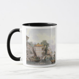 Tasse Scène sur le canal de Horan près du canton, c.18