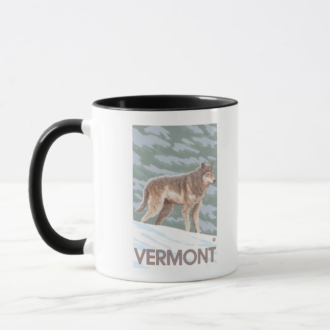 Tasse Scène VermontWolf (Gauche)