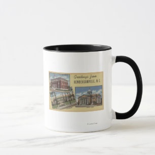 Tasse Scènes de grandes lettres - Hendersonville, NC
