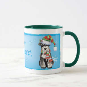 Tasse Schnauzer miniature heureux de Howlidays