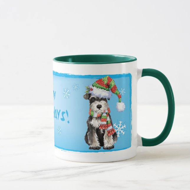 Tasse Schnauzer miniature heureux de Howlidays (Droite)