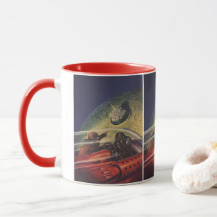 Tasse Science-fiction vintage, ville de science-fiction 