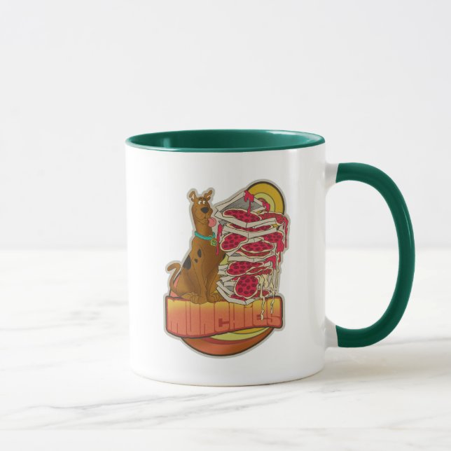 Tasse Scooby-Doo | Pile de Pizza "Munchies" Graphique (Droite)