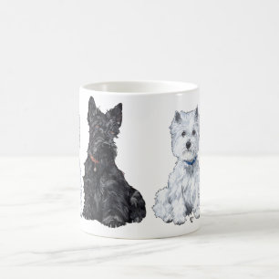 Tasse Scottish et West Highland White Terrier