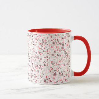 Tasse Script cyrillique russe
