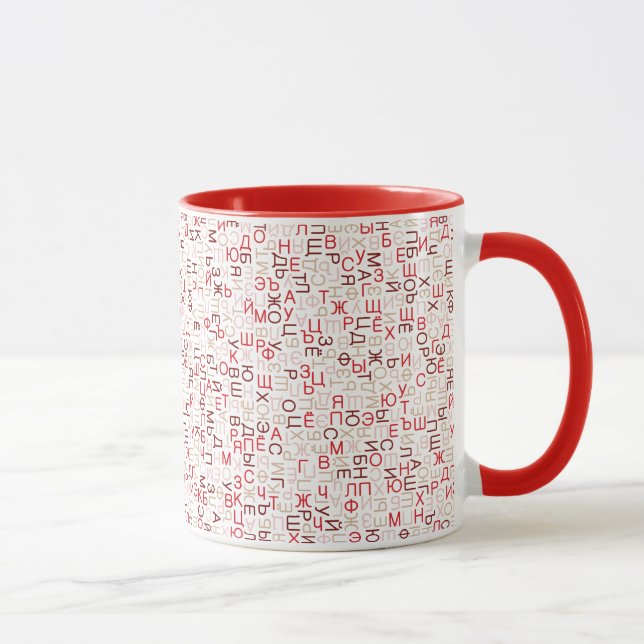 Tasse Script cyrillique russe (Droite)