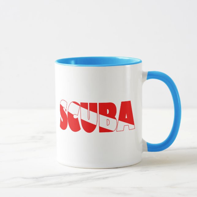 Tasse Scuba (anglais) (Droite)