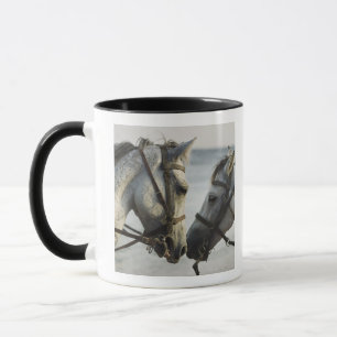 Tasse Se réunir de deux chevaux