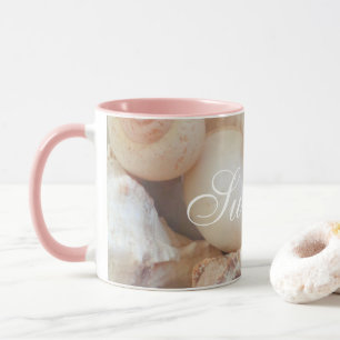 Tasse Sea Shells, Summer Beach Exotic Troptic Romantic
