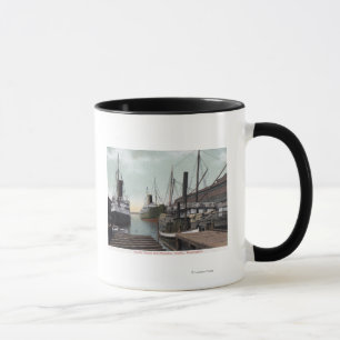 Tasse Seattle, WashingtonVue du quai et des navires