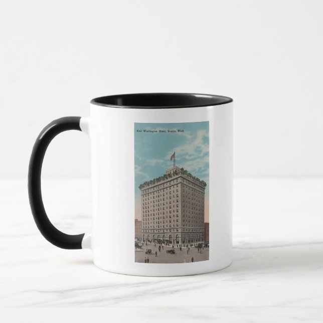 Tasse Seattle, WAView du Washington Hotel (Gauche)