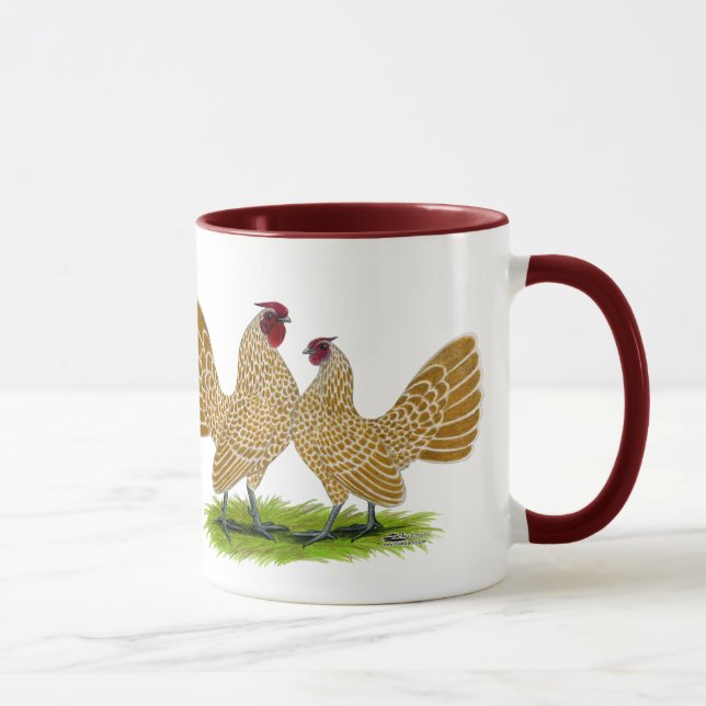 Tasse Sebrights Buff Laced (Droite)